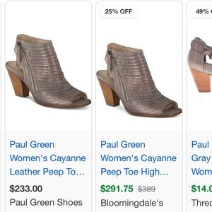 Paul Green open toed booties